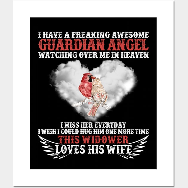 I Have A Freaking Awesome Guardian Angel Wall Art by DMMGear